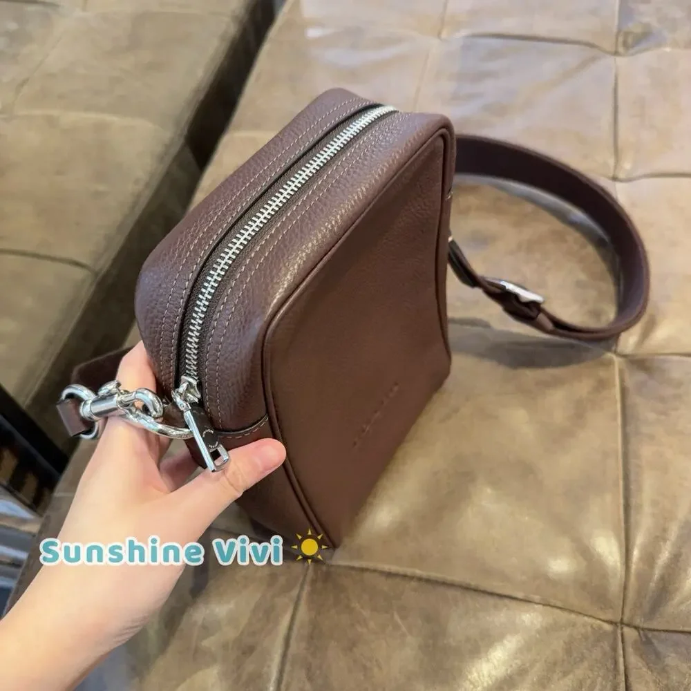 NWT Coach Tristan Crossbody Bag 14 pebble leather CES03 Silver/Maple